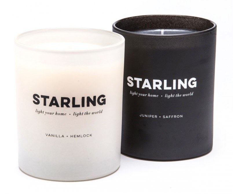 Two starling candles.