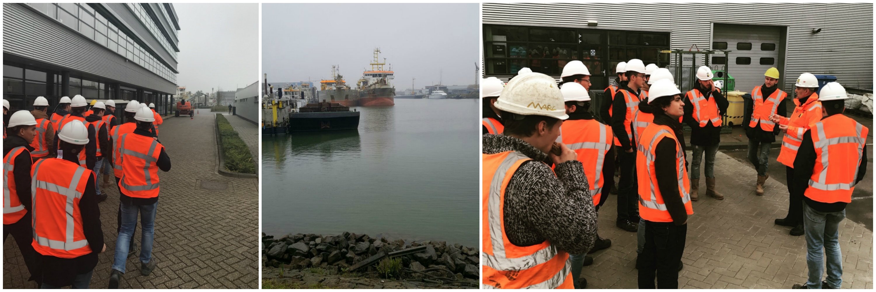 boskalis excursion field trip civil engineering hz outside of classroom studying