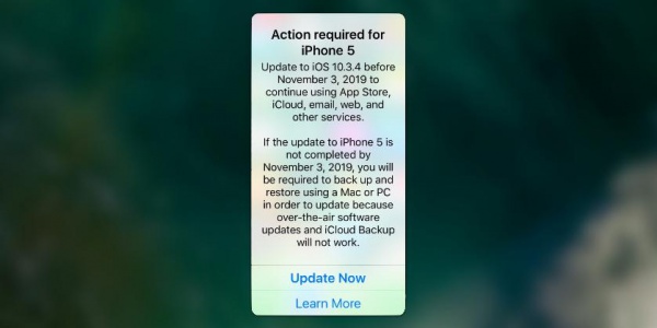 Владельцев старых iPhone заставят к 3 ноября обновиться до iOS 10.3.4