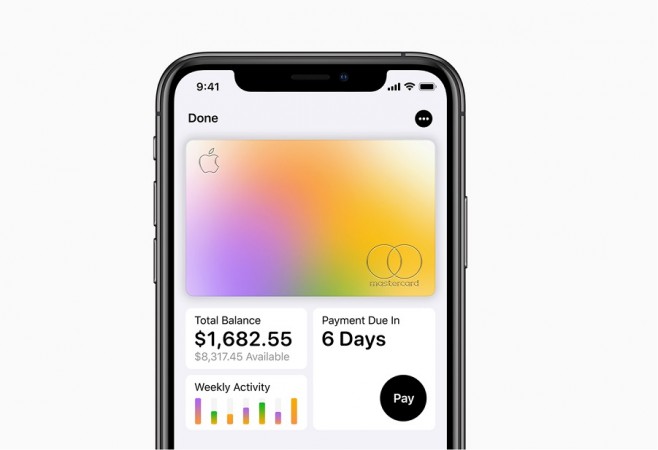 Apple представила свою первую виртуальную кредитную карту