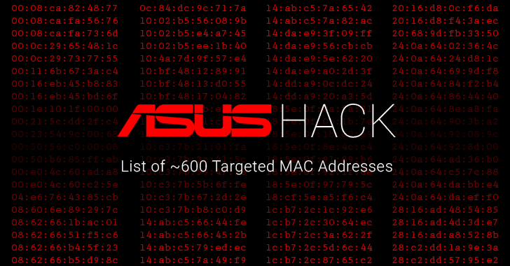 Опубликован список MAC-адресов, интересовавших взломщиков ASUS Live Update