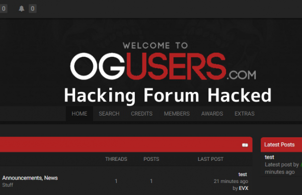 Хакерский форум OGusers стал жертвой взлома