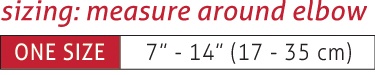Tennis Elbow Support Size Chart