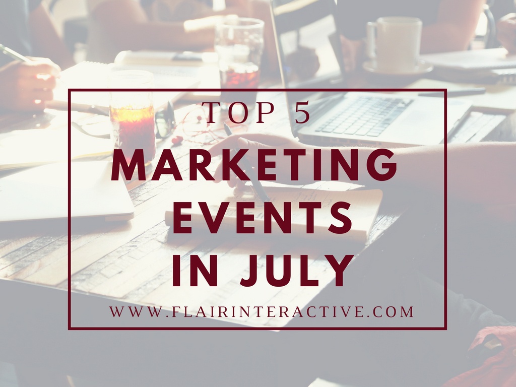Marketing events july  2018