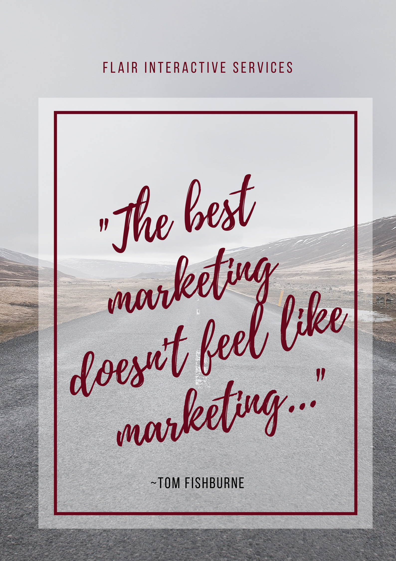 the best marketing doesn't feel like marketing