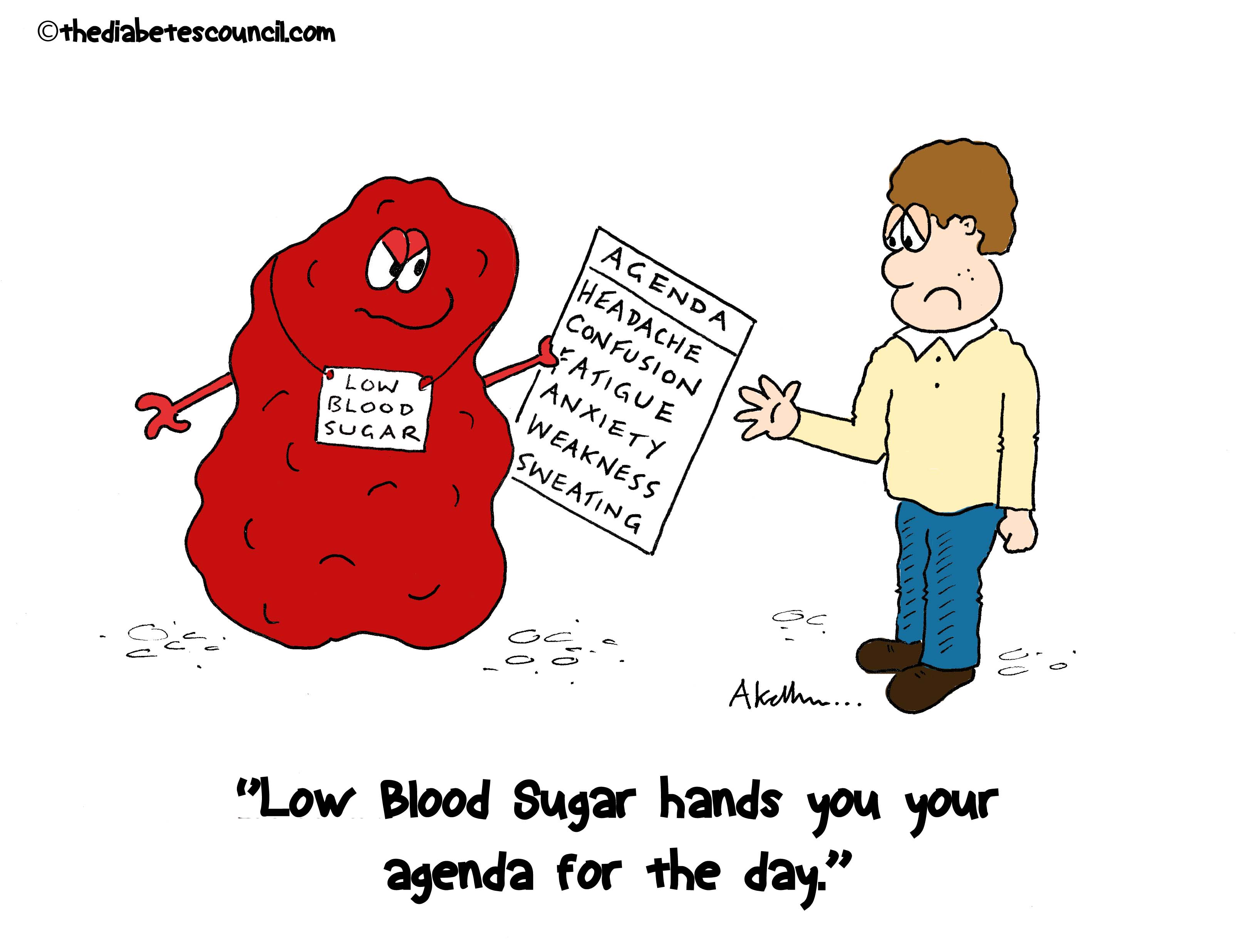 Image result for low blood sugar cartoon