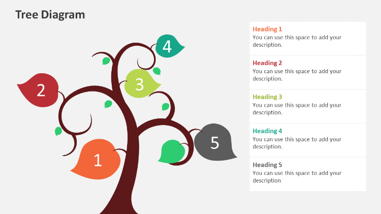 Tree Diagram Powerpoint design elements Tree Diagram Powerpoint design elements