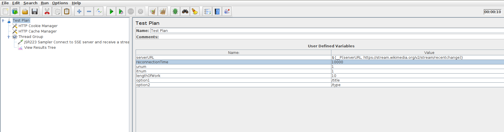 load testing SSE with JMeter