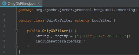 using the jmeteracess log sampler to create scripts