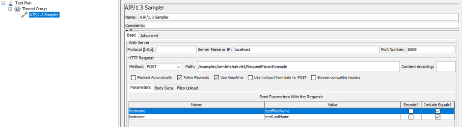 jmeter guide for testing ajp