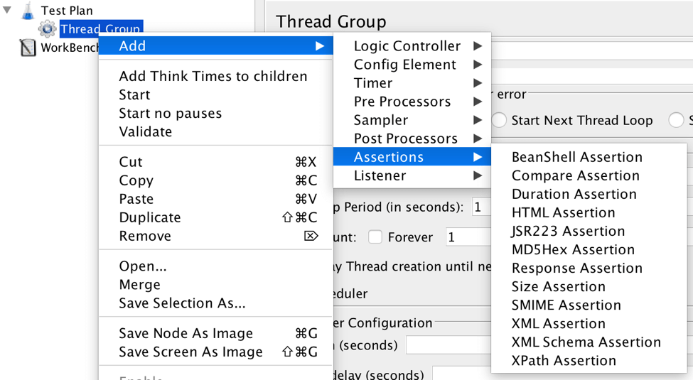 assertions in apache jmeter