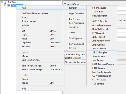 JSR223 Sampler to choose Groovy as lanugage