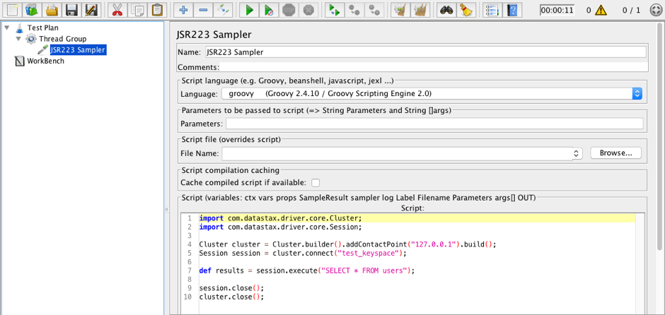 jmeter plugin for cassandra performance testing