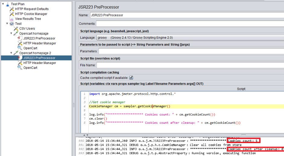 Jsr223 Sampler Example - Top Sample z