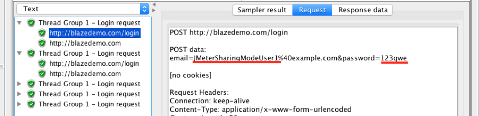current thread sharing mode csv data set config jmeter