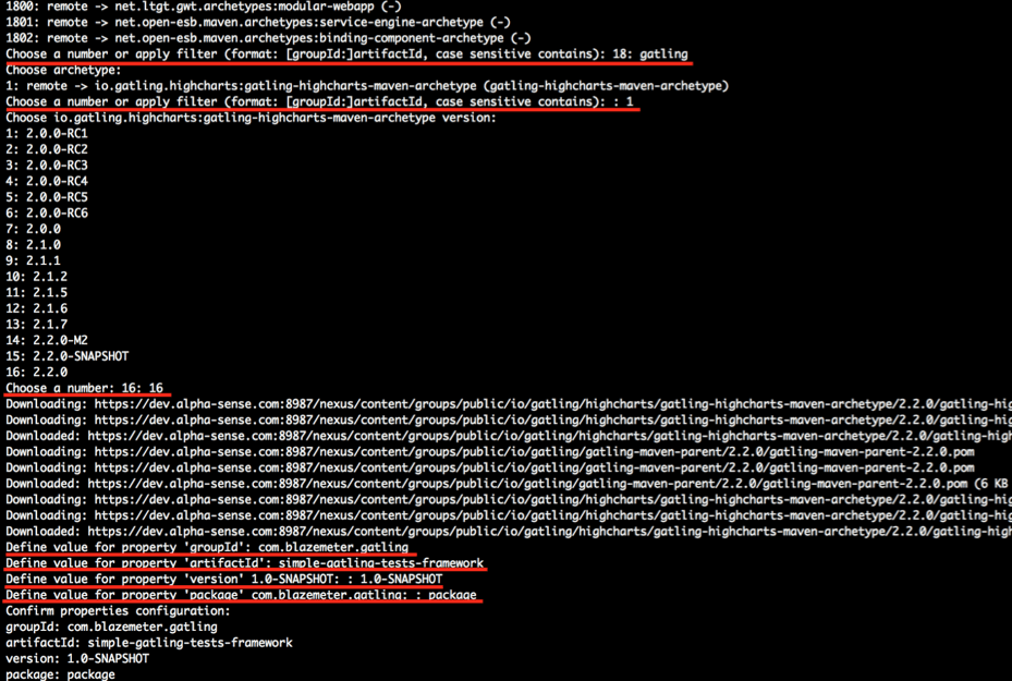 how to create a gatling environment for tests implementation