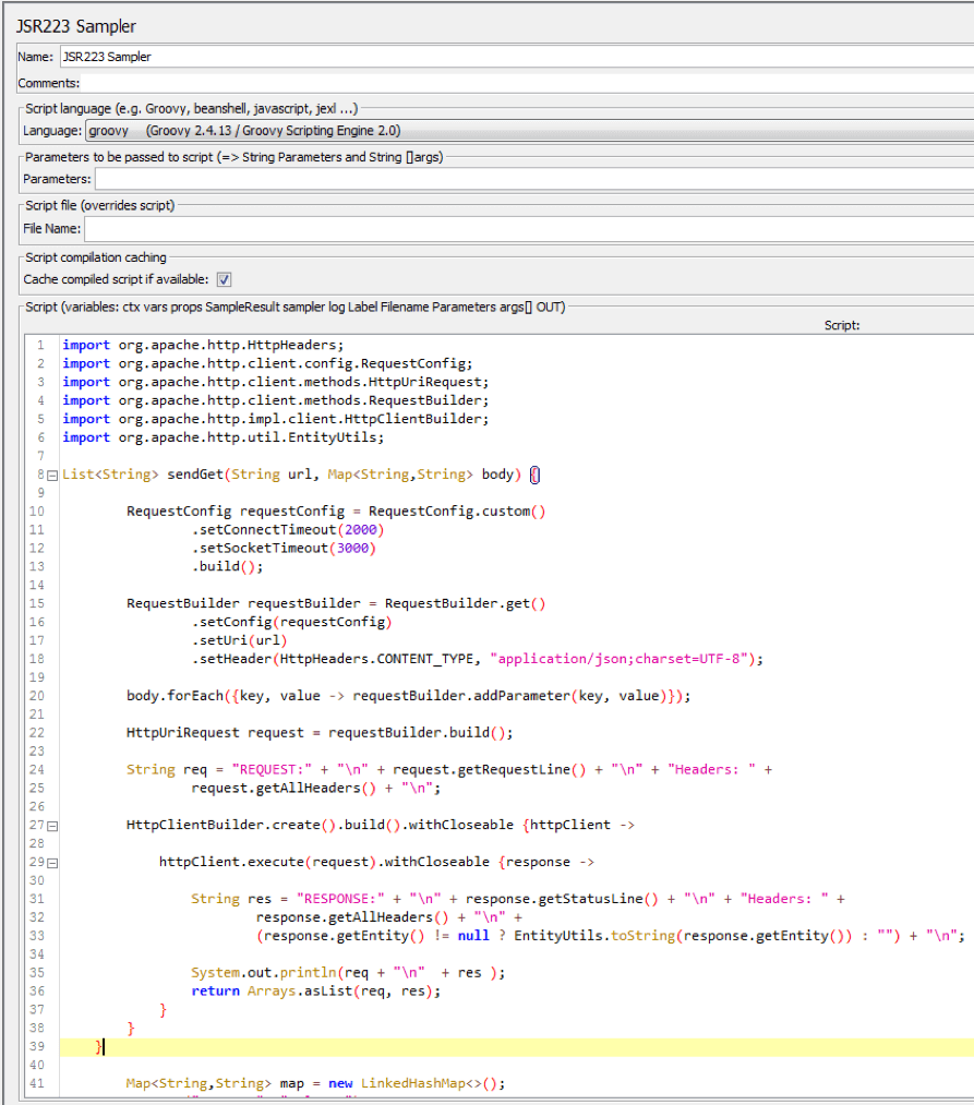 jmeter groovy code configuration