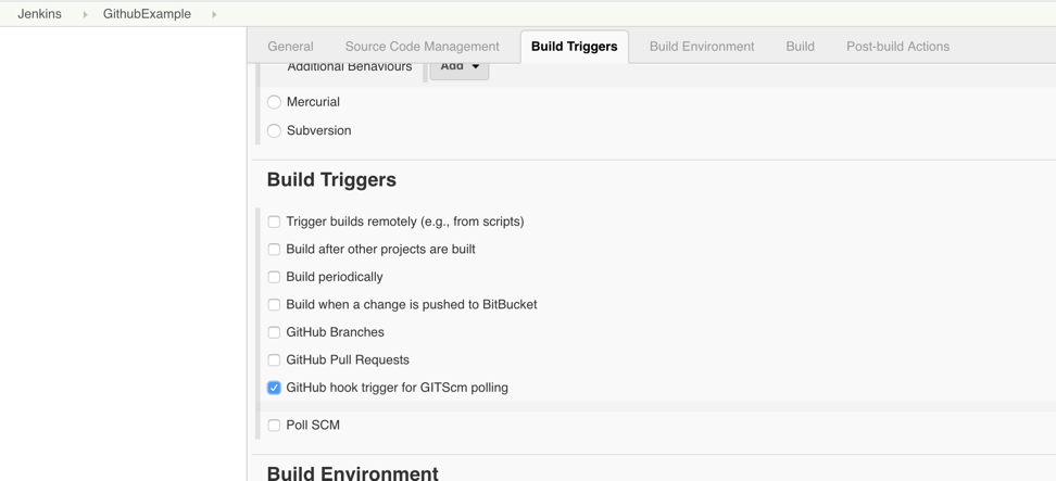 triggering builds in jenkins