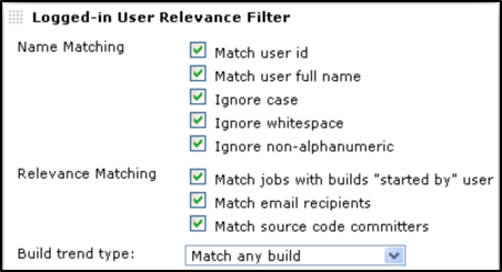 View Job Filters Plugin screenshot