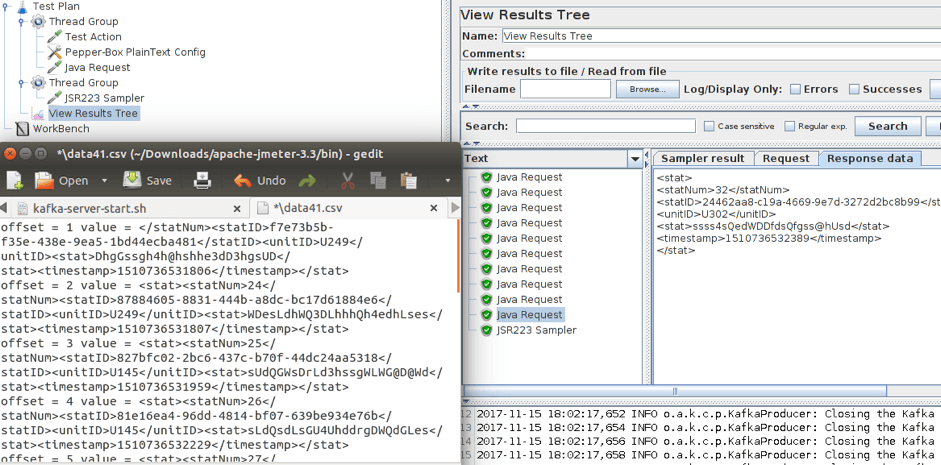 load testing apache kafka with jmeter