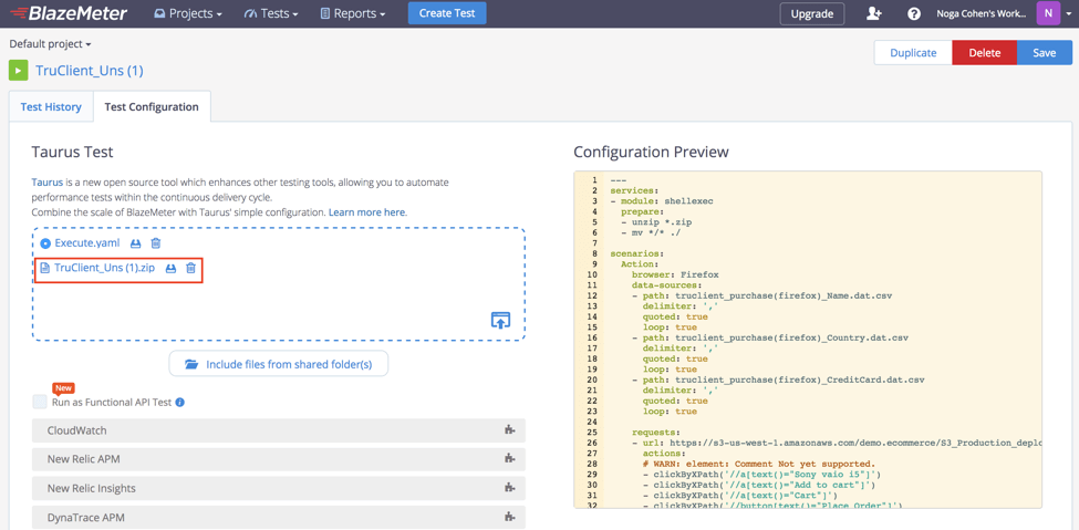 Compressed LoadRunner to Selenium ZIP file