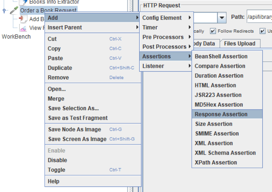 jmeter, micro services