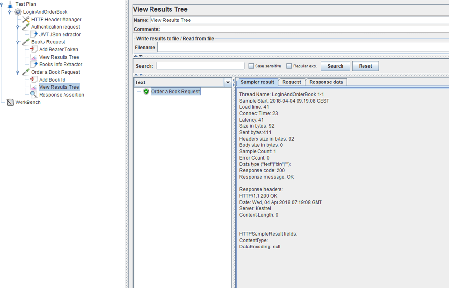 microservices testing in jmeter with tokens