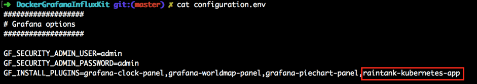 Grafana plugins configuration key