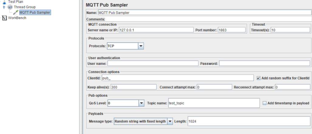 jmeter and mqtt