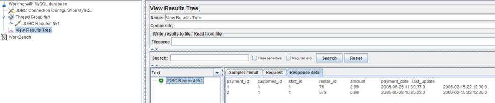 View Results Tree listener