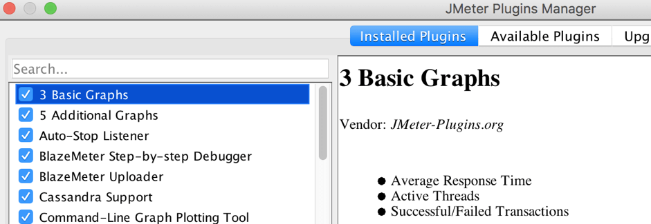 3 Basic Graphs JMeter plugin