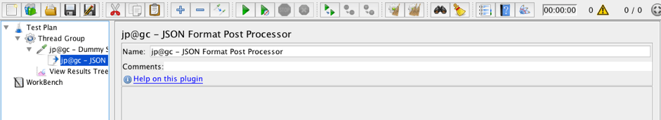 Adding JSON Format Post Processor to sampler