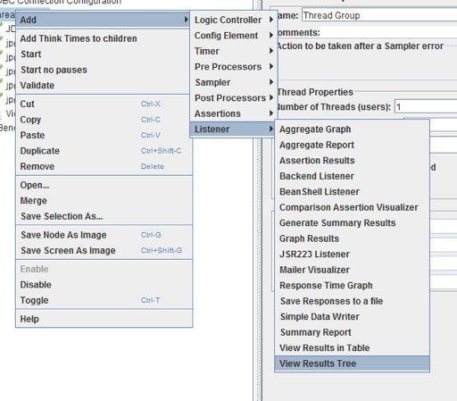 view results tree