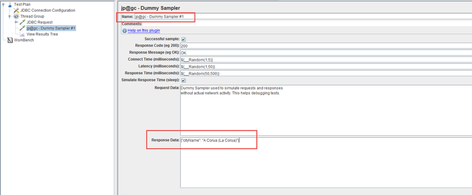 Adding data to dummy sampler