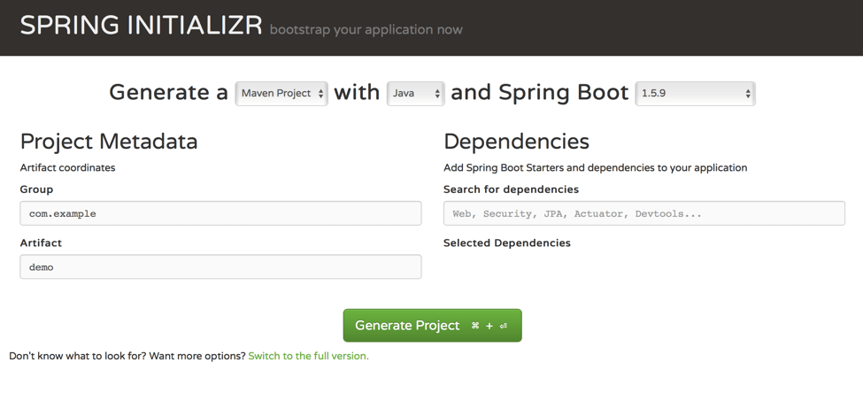 Spring boot deals from scratch