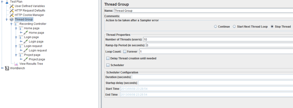 thread configuration stress test jmeter