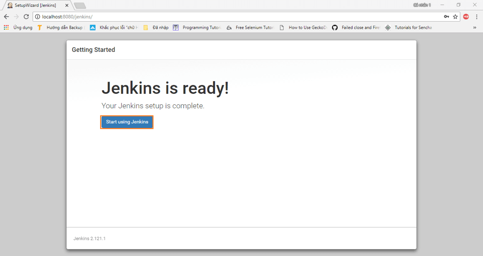 start using jenkins with tomcat