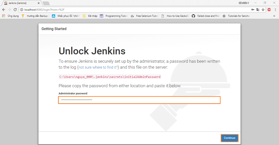 setting up jenkins