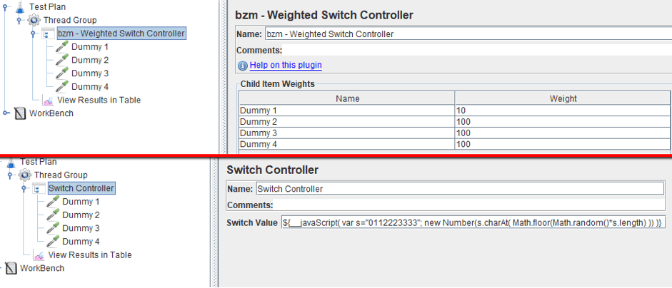 learn how to run jmeter's weighted switch controller