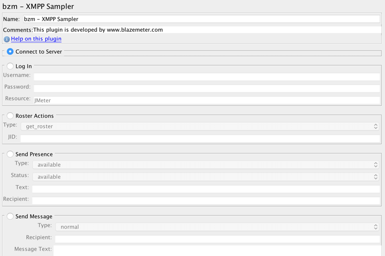 jmeter xmpp sampler