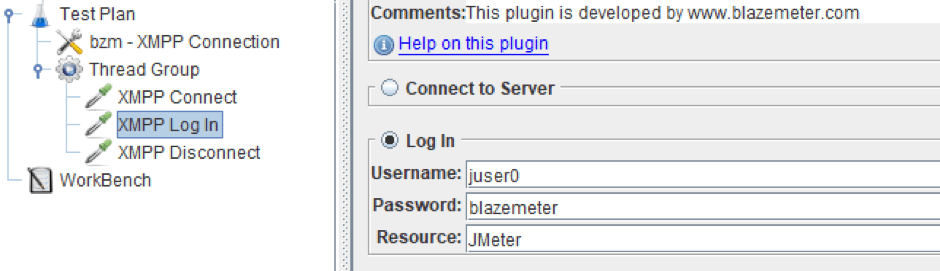 jmeter xmpp server load testing