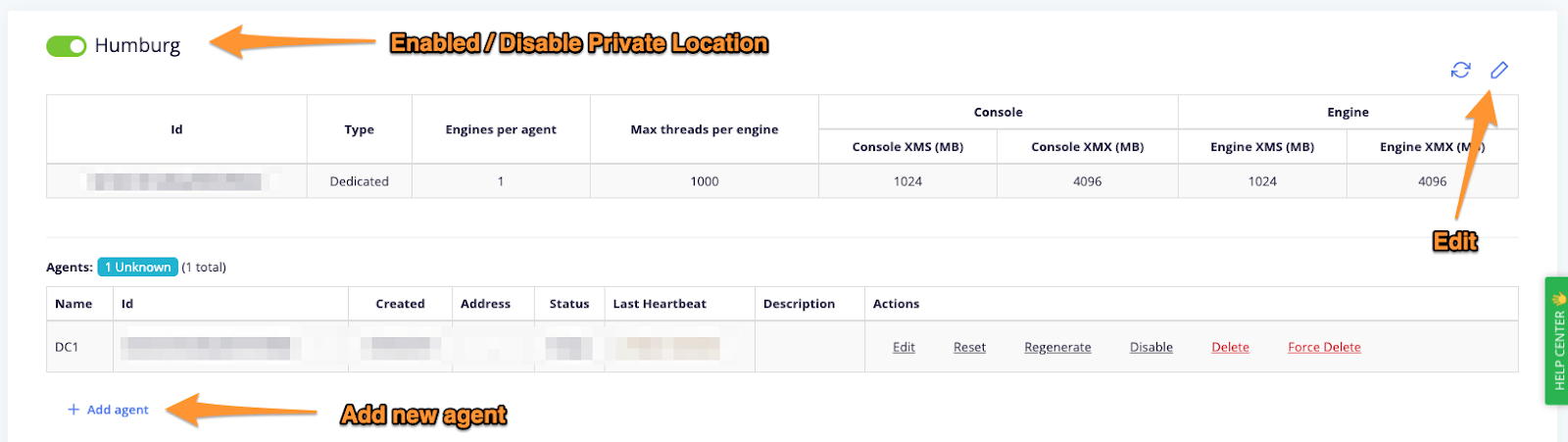 New UX on Private Locations Page
