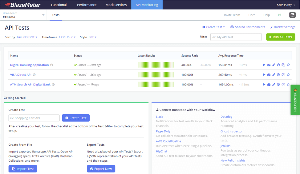 API Monitoring with BlazeMeter