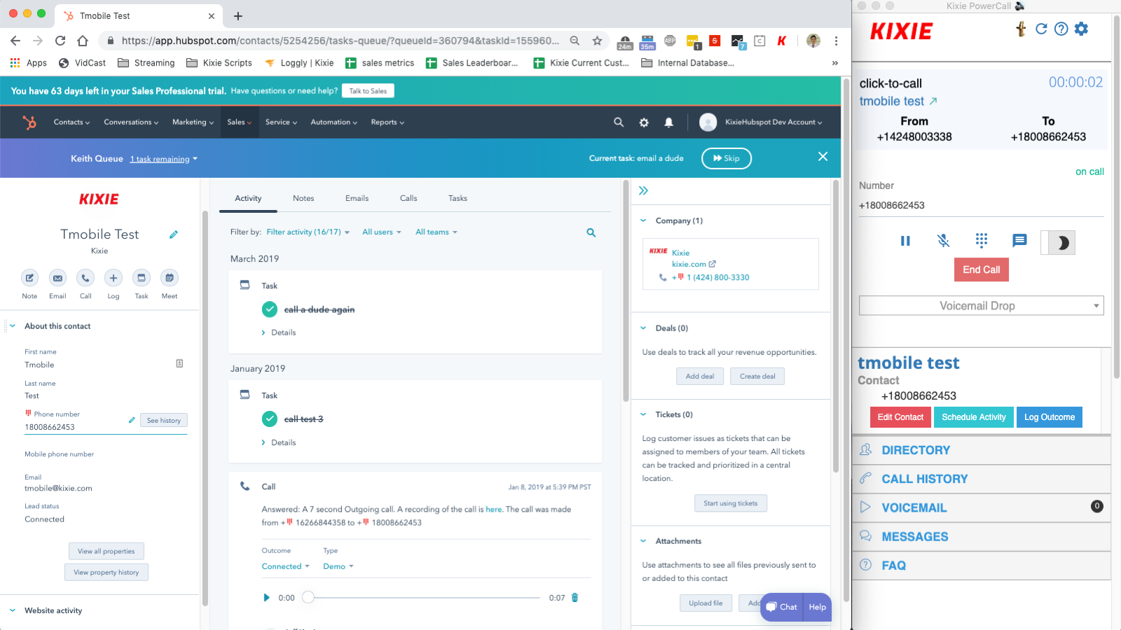 Kixie PowerCall and SMS HubSpot Integration Connect Them Today