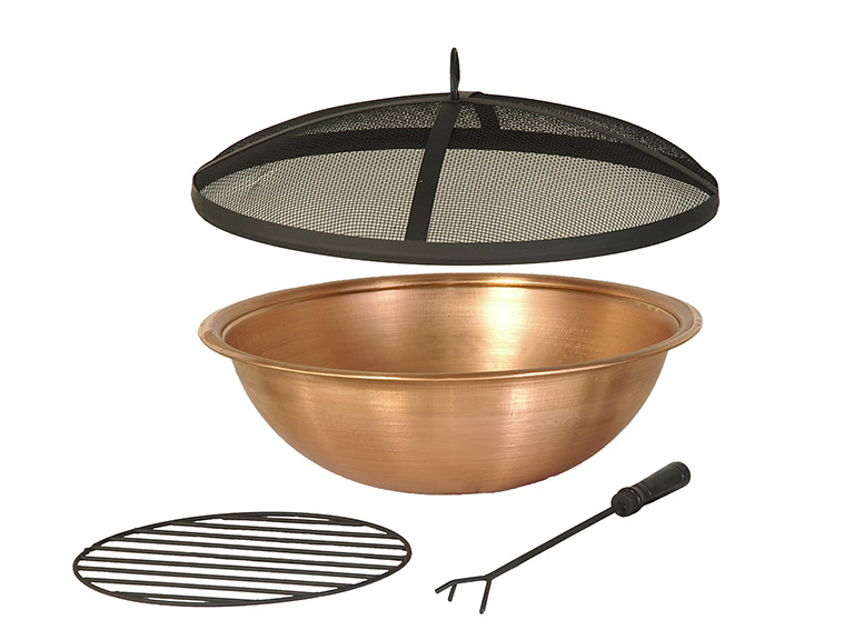 Hanamint Fire Pits Collection Outdoor, Metal Fire Pit Bowl Insert