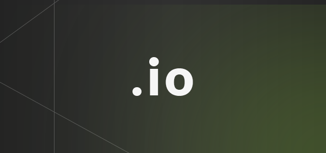 .io domain name