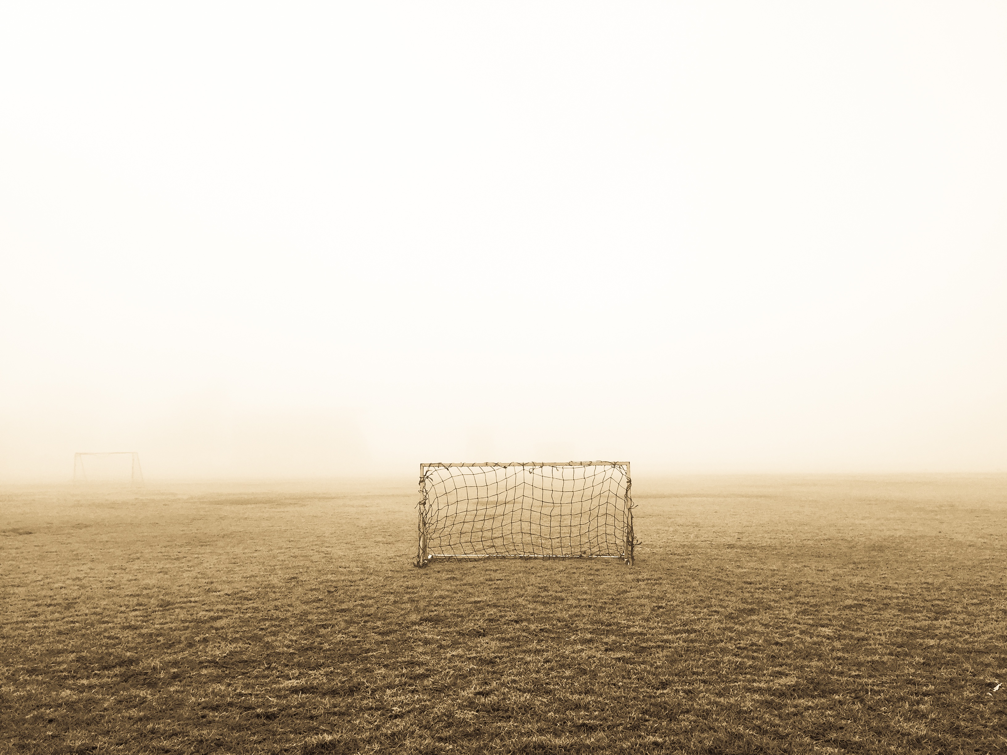 soccer goal in field