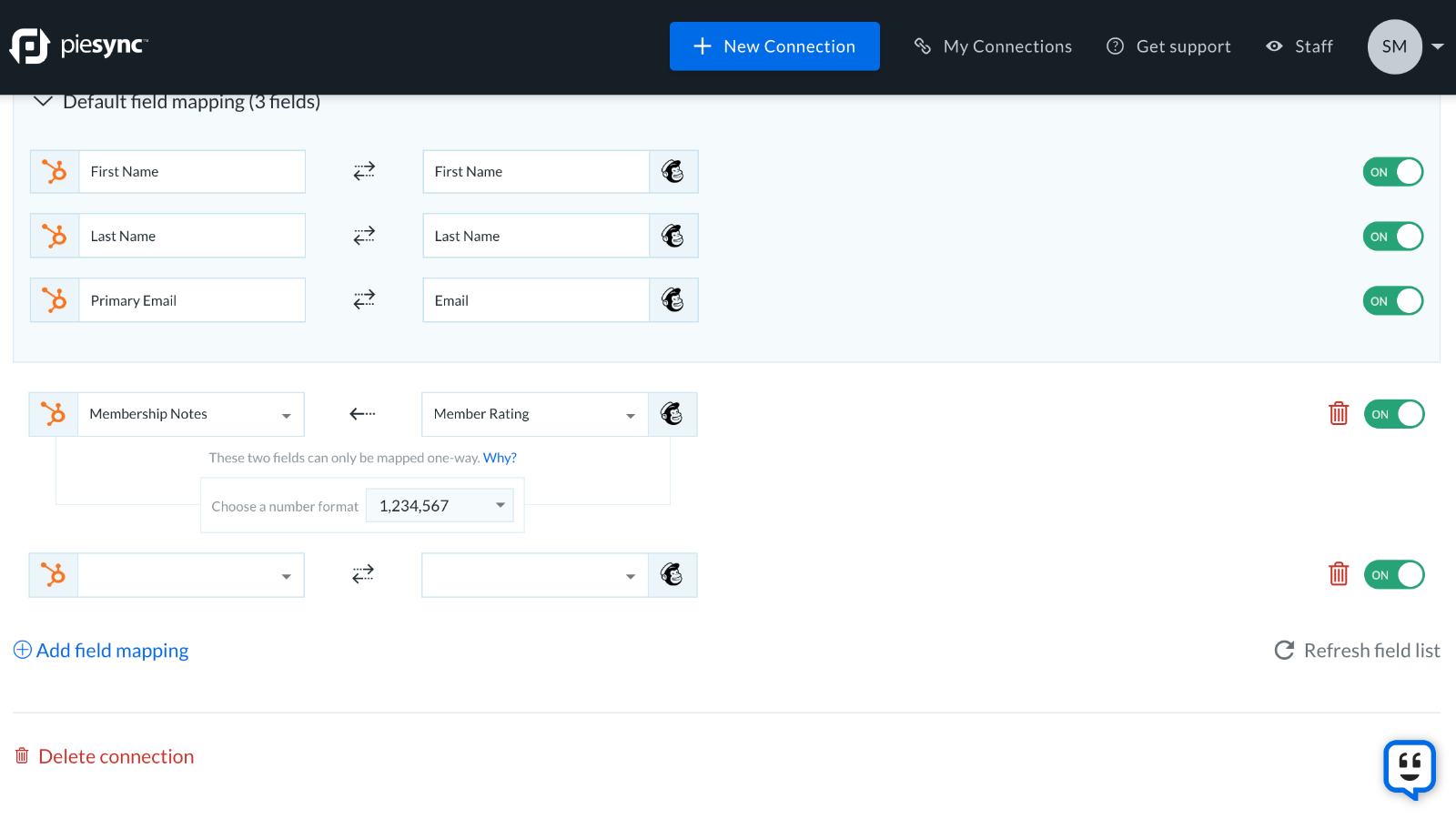 Mailchimp HubSpot Integration by PieSync