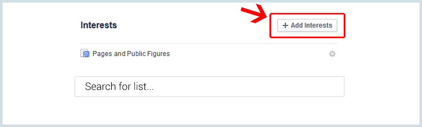 Create interest lists Create interest lists