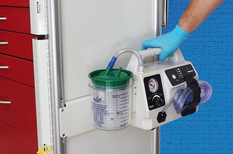 Duet Transport Aspirator, Portable Aspirator, crash cart suction